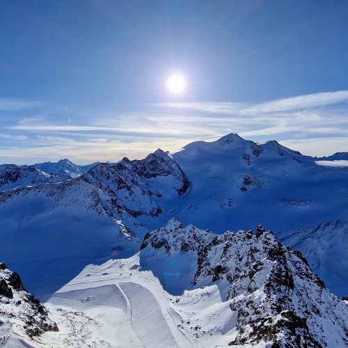 Ledovec Pitztal: Skvělé lyžování, dechberoucí horská panoramata a výborné občerstvení